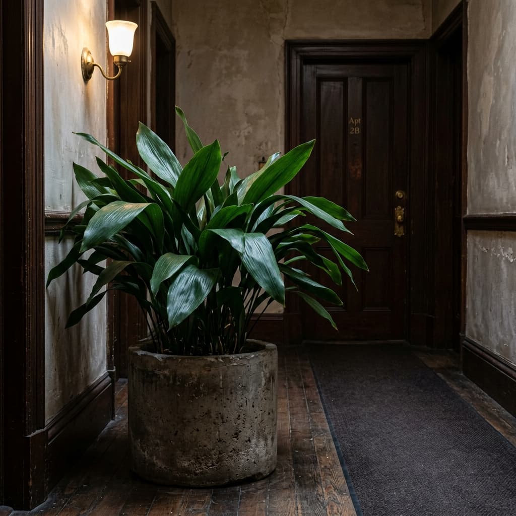 Cast Iron Plant in a realistic interior/exterior setting